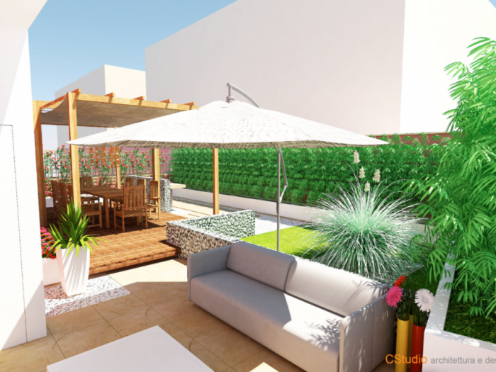 Archisio - Daniele Campolungo - Progetto Ristrutturazione terrazzo a roma