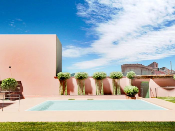 Archisio - Vincenzo Bonarrigo - Progetto Progetto piscina a sfioro e organizzazione esterna