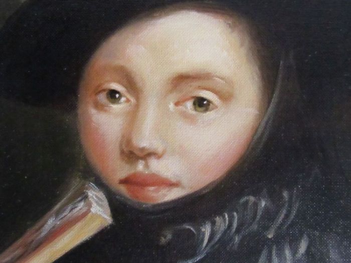 Archisio - Erica De Rosa - Progetto ragazza con ventaglio copia da tiepolo