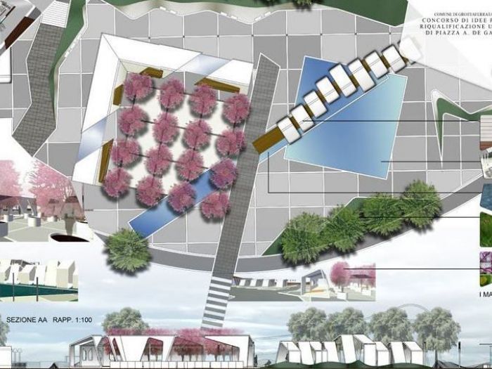 Archisio - Gabriele Mazzei Architetto - Progetto Concorso di ideeRiqualificazione della piazza alcide de gasperi