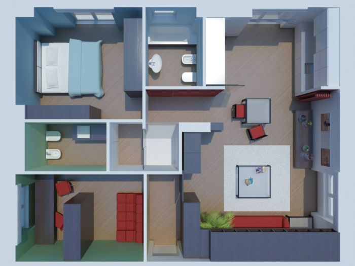 Archisio - Andrea Livio Volpato - Progetto Ristrutturazione appartamento