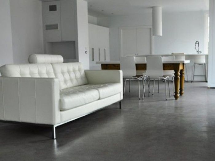 Archisio - Studio Di Architettura Ingegneria E Impresa Edile - Progetto Il design in soggiorno con il pavimento surface