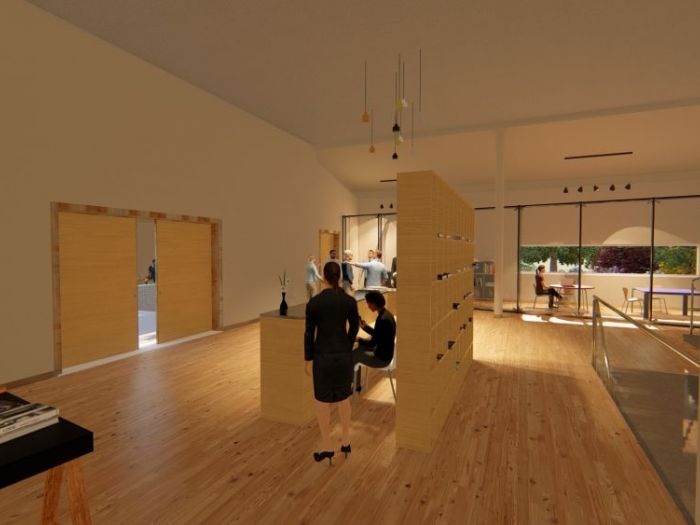 Archisio - Andrea Sorci Natural Living - Progetto Ipotesi progetto di ripristino di un capannone a borghetto flaminio rm per la sede museale della fondazione