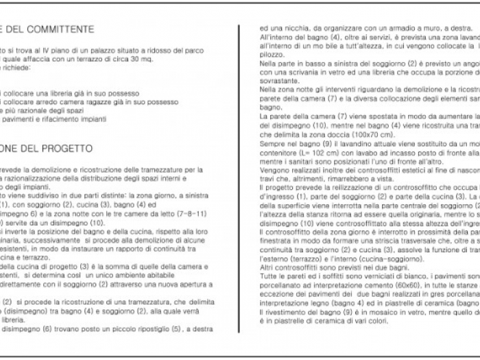 Archisio - Gianluca Ferranti - Progetto Appartamento 140 mq roma