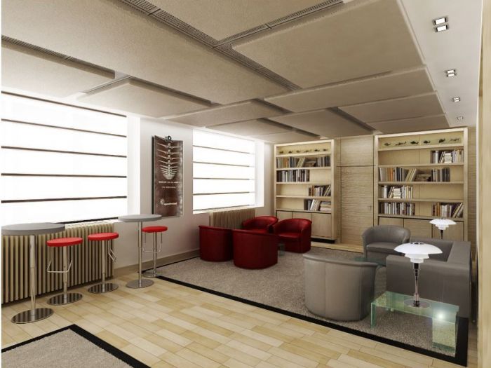 Archisio - Studio Costa Progettazioni - Progetto Agusta westland a finmeccanica company - lounge piloti