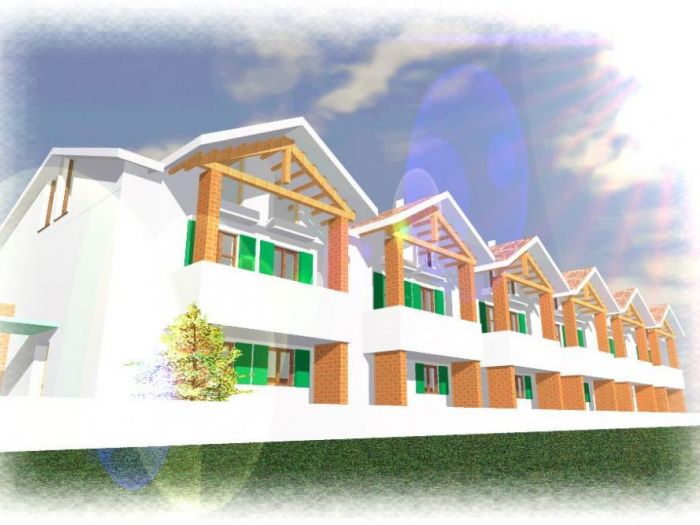 Archisio - Raffaelo Rachello - Progetto Fabbricato a schiera realizzato a passarella di san don di piave