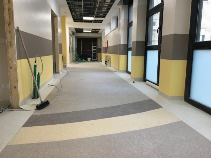 Archisio - Errico Gaglianese - Progetto Posa pavimenti e rivestimenti in pvc reparto neurologia po Pugliese di catanzaro