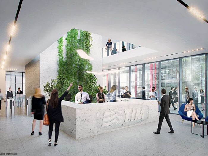 Archisio - Bicuadro - Progetto Headquarter telecom italia roma eur