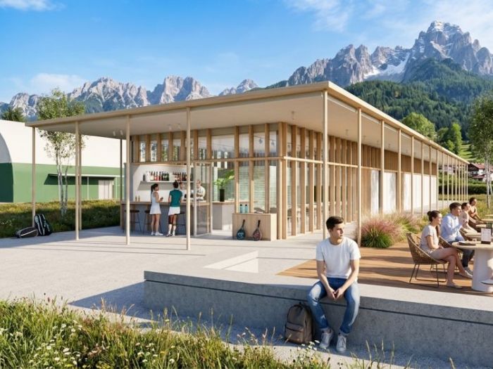 Archisio - Bortoluzzi Associati Enrico Bortoluzzi Architetto - Progetto Centro sportivo a belluno