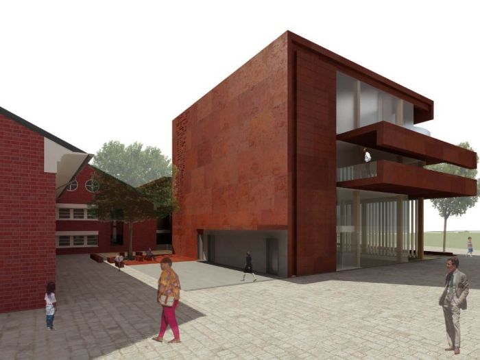 Archisio - Daniele Morgantini - Progetto Concorso tonder townhall competition proposal - nuovo municipio per il comune