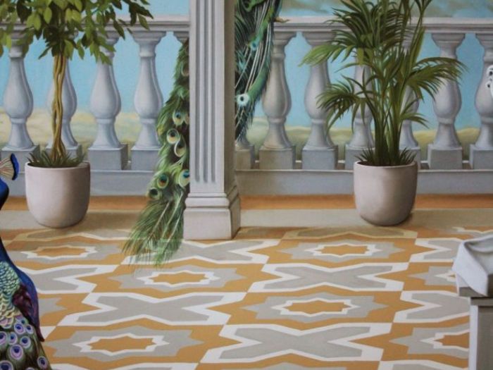 Archisio - Artmande Dimarco Napoletano - Progetto Trompe loeil pavone