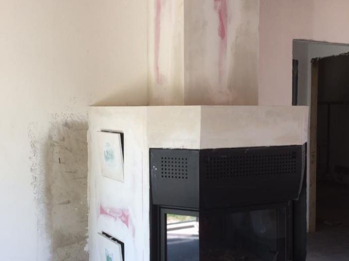 Archisio - Cartongesso Design - Progetto Termocamino in cartongesso