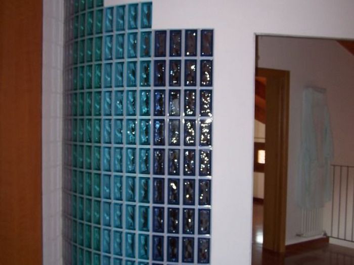 Archisio - Maurizio Loi - Progetto Committente privato - progettazione parete divisoria in vetromattone
