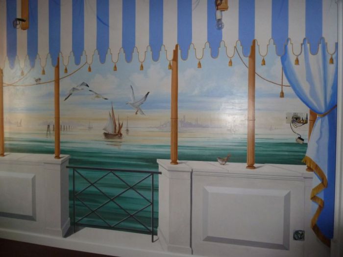 Archisio - Erica De Rosa - Progetto Trompe loeil con laguna veneziana