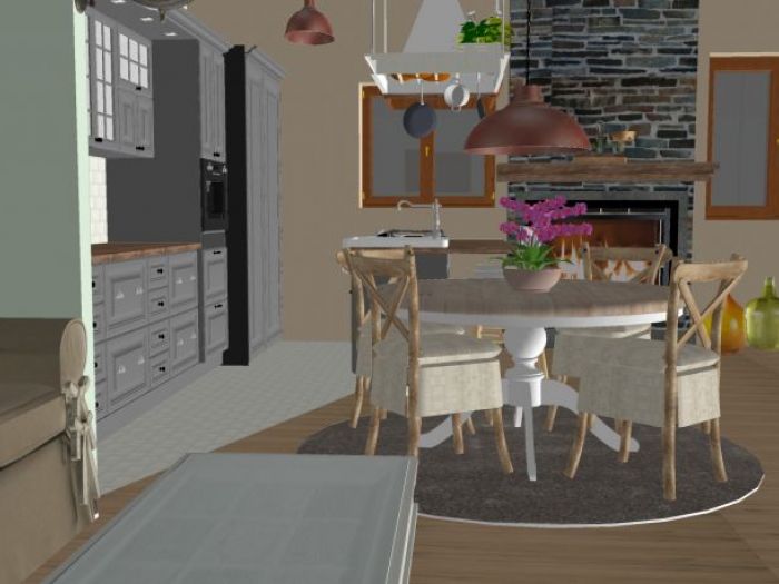 Archisio - Casesa Tiziano - Progetto Appartamento 70mq stile shabby chic