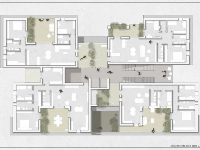 Archisio - Pedone Working - Progetto Case di luce nel verde