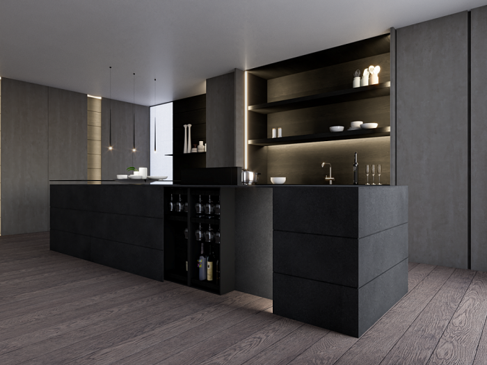 Archisio - Alessandro Di Bonito - Progetto Black kitchen