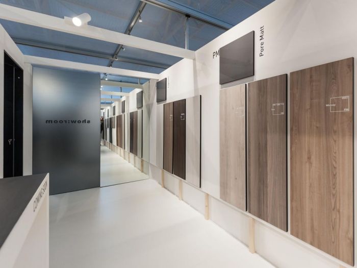 Archisio - Filippo Saponaro Architetto - Progetto Concept e progetto stand fundermax- scicam