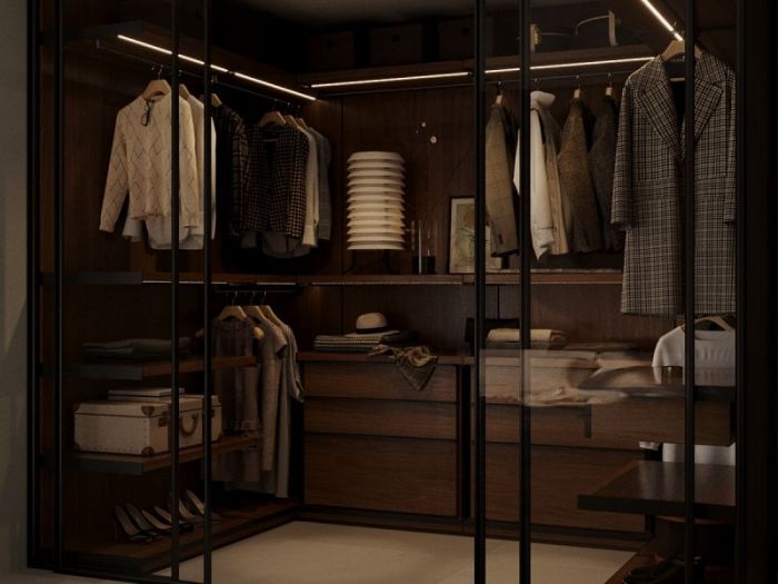 Archisio - Red Head Design - Progetto Camera da letto con spogliatoio