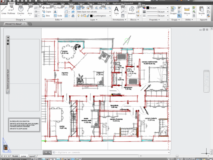 Archisio - Monica De Amicis - Progetto Ristrutturazione appartamento 125 mq