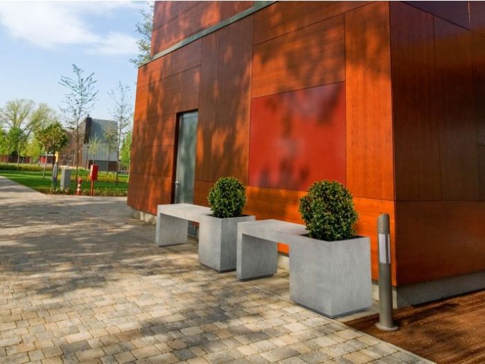 Archisio - D Materials - Progetto Regular bench-planter