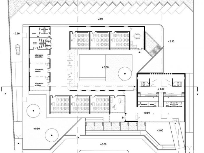 Archisio - Mario Pucciarelli - Progetto Nuova scuola media di berlingo