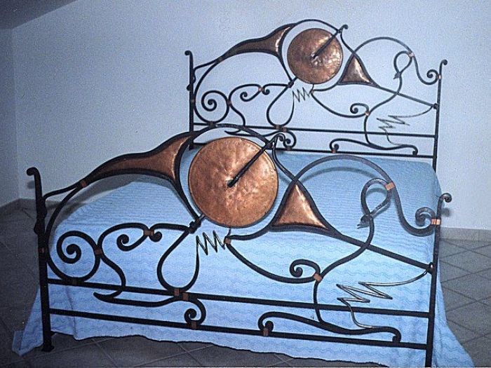 Archisio - Arte In Ferro Battuto Di Santo Marano - Progetto Letti tavoli e sedie