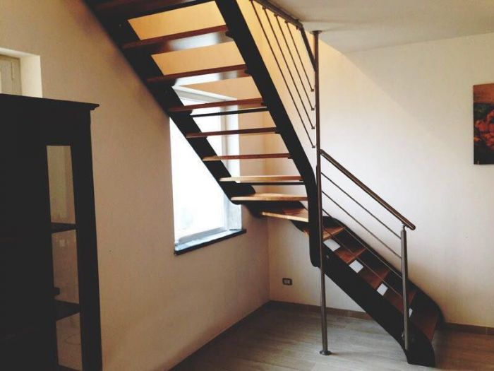 Archisio - Falegnameria Gabrielli - Progetto Scale in acciaio e legno