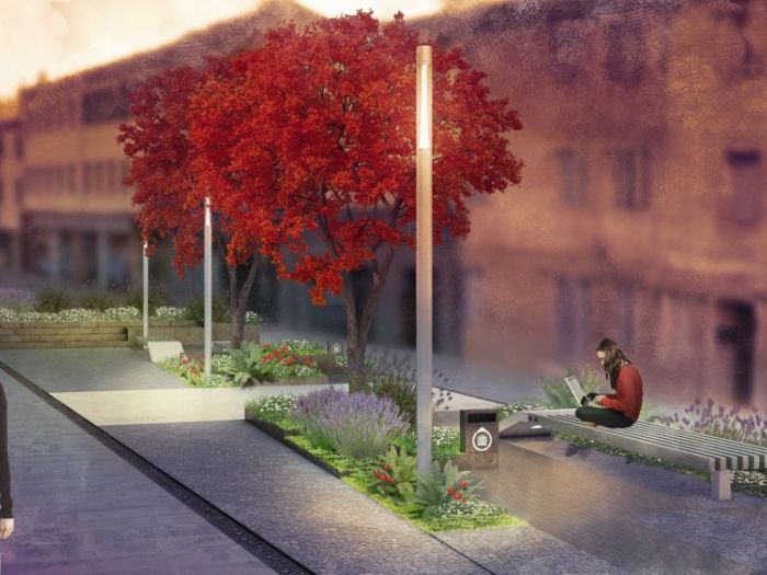 Archisio - Andrea Zen - Progetto Concorso per riqualificazione di piazza del grano dolo ve 3 classificato