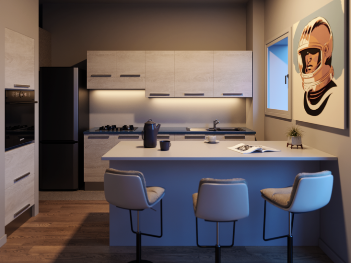 Archisio - 3dcanva - Progetto Progettazione cucine