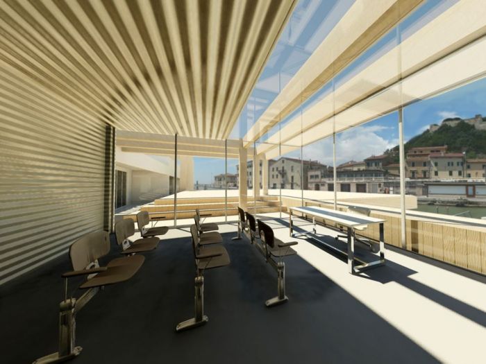 Archisio - Architectural Make Up - Progetto Concorso per il nuovo circolo velico a castiglione della pescaiaMenzione donoreArch massimo viti arch francesca amore