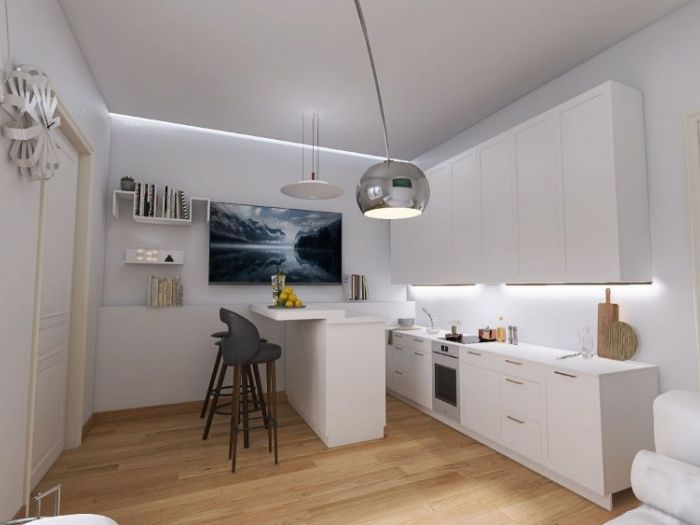 Archisio - Andrea Daguanno - Progetto Ristrutturazione bilocale milano