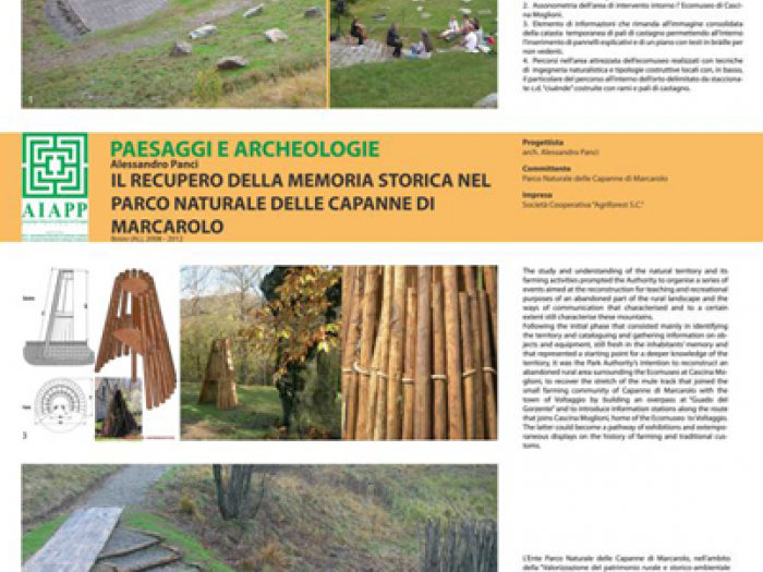 Archisio - Pstudio - Progetto Il recupero della memoria storica nel parco naturale delle capanne di marcarolo
