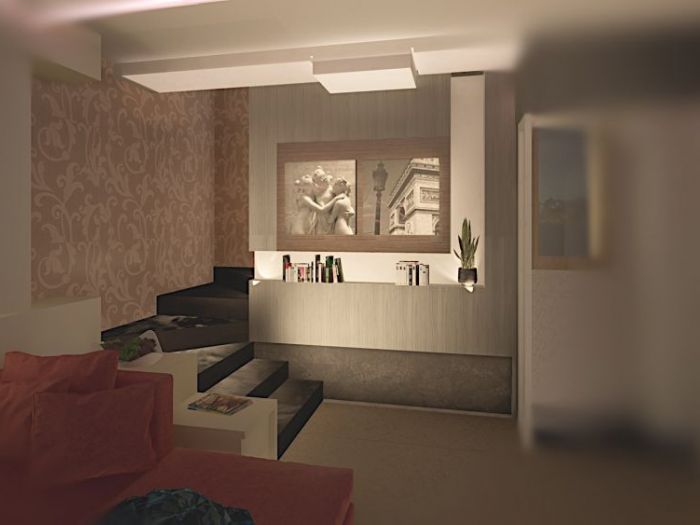 Archisio - Ostuni Giuseppe Pietro - Progetto Arredo angolo scala