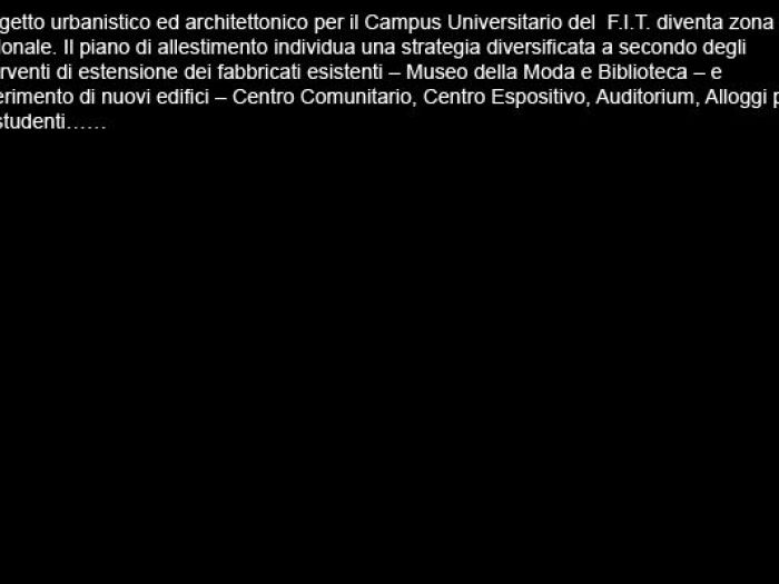 Archisio - Sartogo Architetti Associati - Progetto Nuova configurazione architettonica del campus universitario fit - fashion institute tecnologie new york