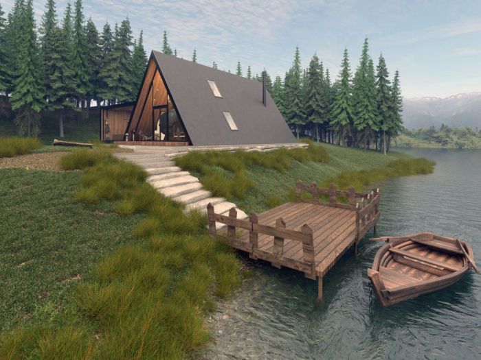 Archisio - Bruna Cristina Barbosa - Progetto Chalet in montagna