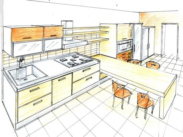 Archisio - Studioa2 - Progetto Cucina con penisola