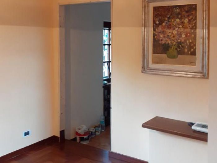 Archisio - Mani Srl Ristrutturazini - Progetto Parete in cartongesso per aggiungere una stanza presso un appartamento in roma zona axa