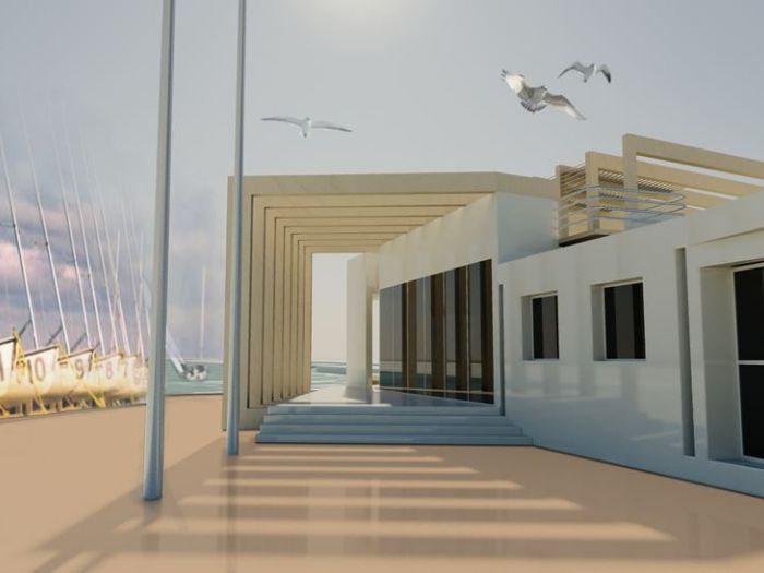 Archisio - Architectural Make Up - Progetto Concorso per il nuovo circolo velico a castiglione della pescaiaMenzione donoreArch massimo viti arch francesca amore