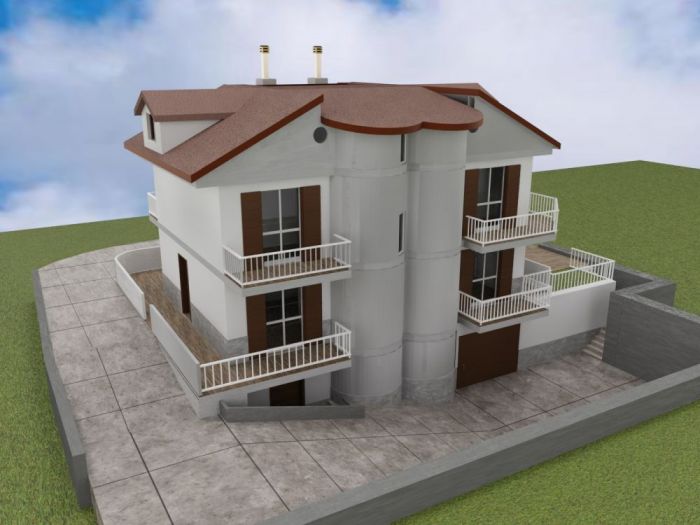 Archisio - Michele Mele - Progetto Restyling di una villa bifamiliare stile contemporaneo