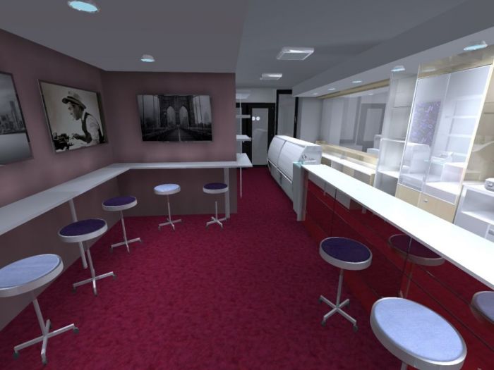 Archisio - Michele Mele - Progetto Restyling completo di un bar stile moderno