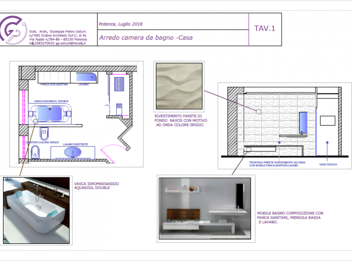 Archisio - Ostuni Giuseppe Pietro - Progetto Arredo abitazione privata fp
