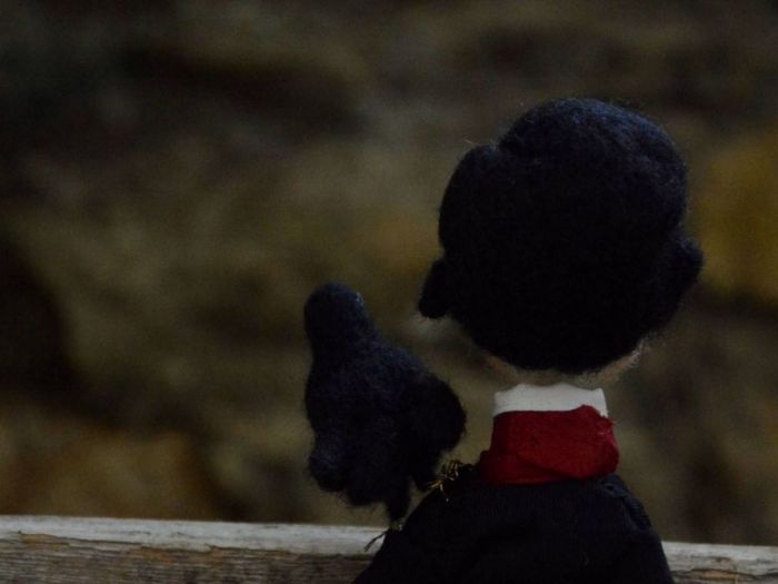 Archisio - Pupillae Art Dolls - Progetto Bambole di feltro edgar a Poe