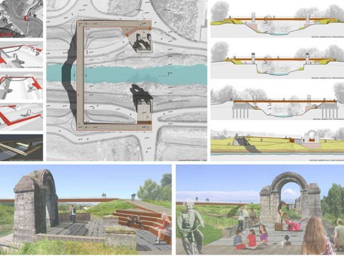 Archisio - Simone Inverizzi - Progetto Concorso di progettazione per un nuovo ponte ciclo-pedonale nella sede del ponte leopoldo ii