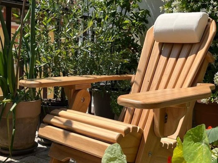 Archisio - Casa Tua Srl Unipersonale - Progetto Sedia adirondack reclinabileallungabile e pieghevole