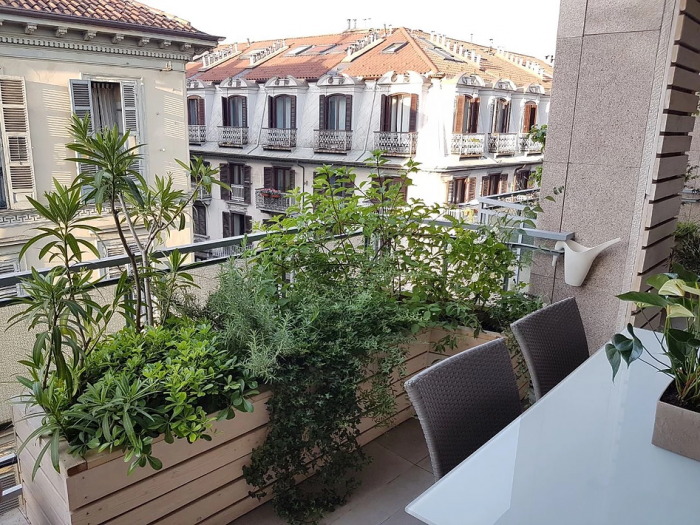 Archisio - Suingiardino Snc - Progetto Terrazzo bianco legno