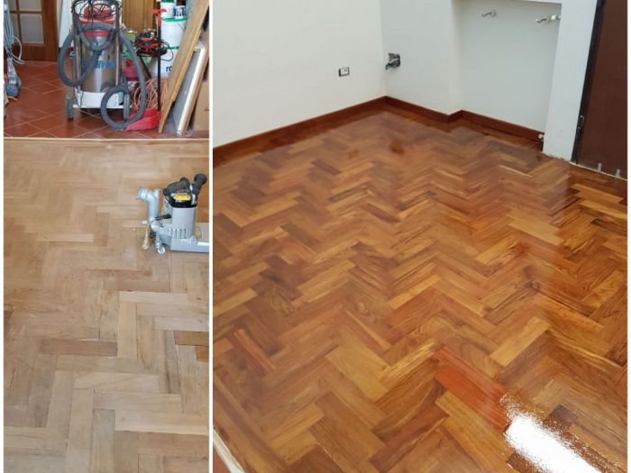 Archisio - Parquettista Roma - Progetto Restauro parquet massello con levigatura e verniciatura