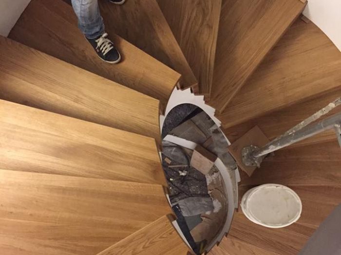 Archisio - Sommariva - Progetto Rivestimenti in legno di scale