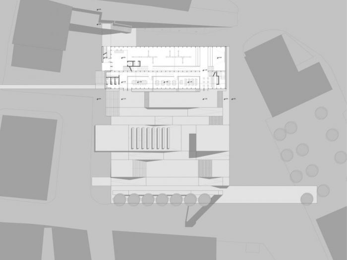 Archisio - Daniele Morgantini - Progetto Concorso centro socio-culturale sui resti dellantico mercato reinosa spagna
