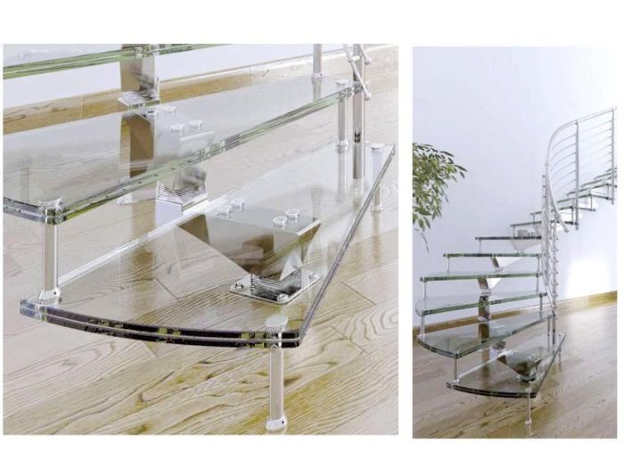 Archisio - Vetreria Artistica Tonazzi - Progetto Scale in vetro e acciaio